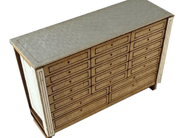 GRANDE COMMODE pour PARTITIONS, échelle O, France