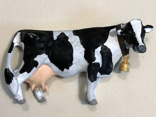 VACHES HOLSCHTEIN avec SONNAILLE PEINT, échelle O