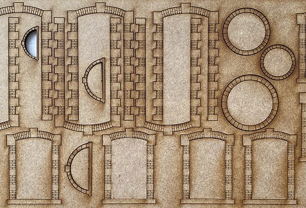 20 ENCADREMENTS PORTES ET FENÊTRES, échelle HO