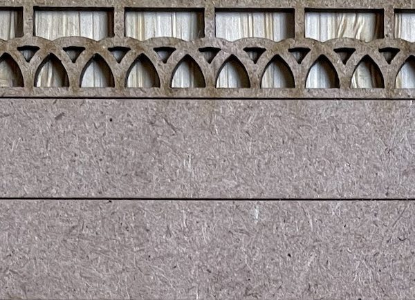 6 PALISSADES BÉTON 6 ARCHES B + 7 POTEAUX BÉTON DROITS H, échelle HO, France