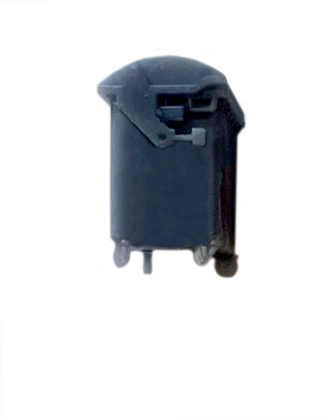 2 CONTENEURS- POUBELLES, échelle HO, France