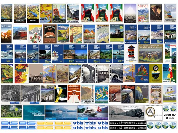 AFFICHES BLS O, échelle O, Suisse