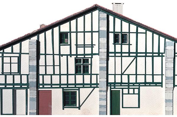 Kit MAISONS D'ASCAIN, échelle HO, France