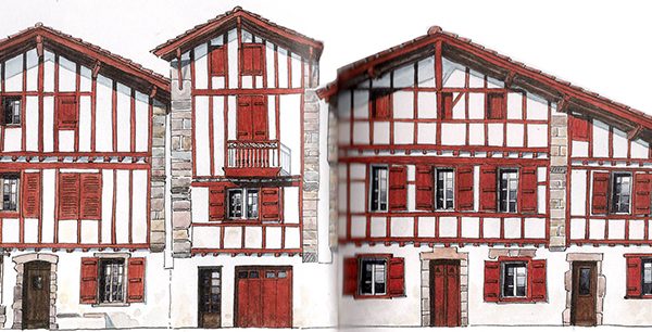 Kit MAISONS D'USTARITZ 1, échelle HO, France