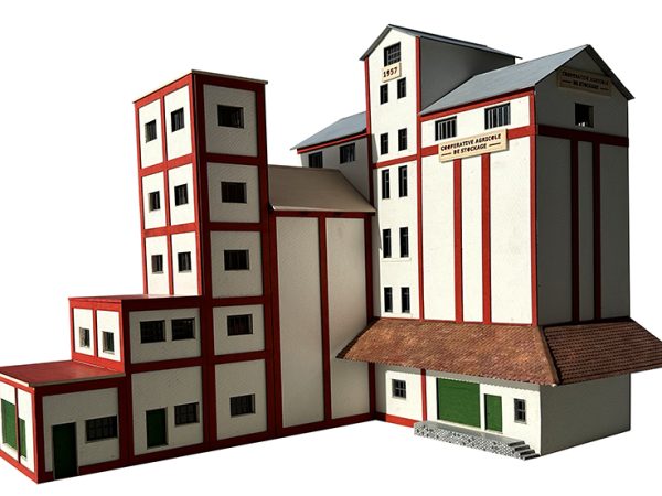 Kit SILO à CÉRÉALES de LUNERAY, échelle HO, France