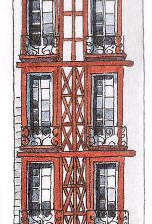 Kit  FAÇADE BAYONNE 4.5, échelle HO, France