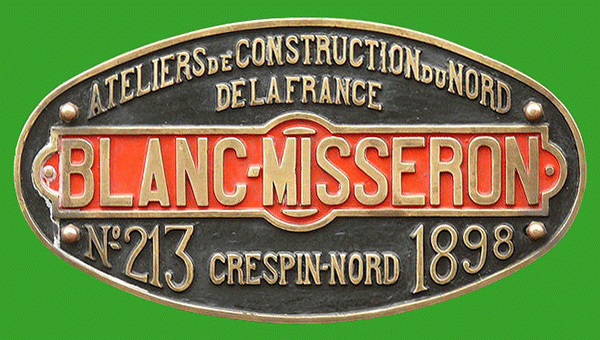 BLANC MISSERON PLAQUE de NOTRE 030 BLANC MISSERON, France