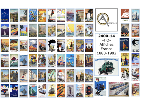 AFFICHES OLDTIMER FRANCE, échelle HO, France