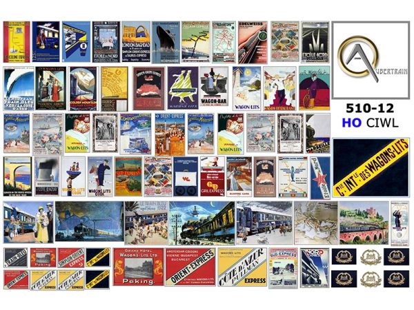 AFFICHES CIWL, échelle HO, France