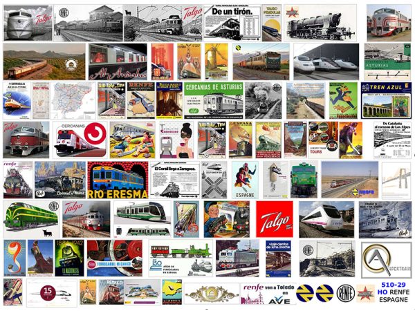 AFFICHES RÉSEAU RENFE, échelle HO, Espagne