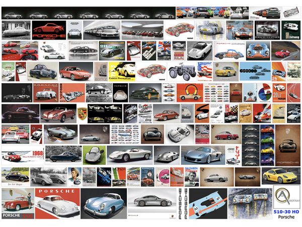 AFFICHES VOITURES PORSCHE, échelle HO, Autriche