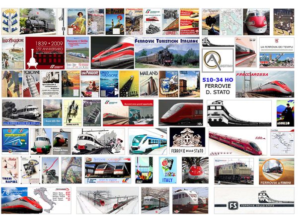 AFFICHES FERROVIE DELLO STATO, échelle HO, Italie