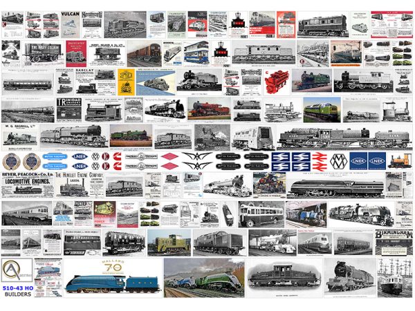 AFFICHES CONSTRUCTEURS ANGLAIS de MATERIEL FERROVIAIRES HO, échelle HO, Grande-Bretagne