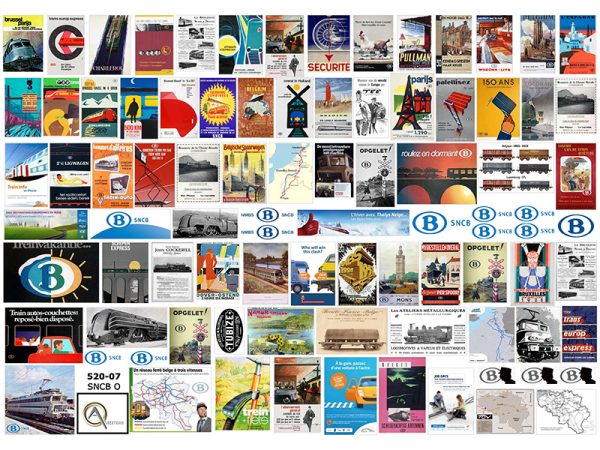 AFFICHES SNCB, échelle O, Belgique
