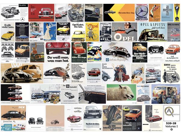 AFFICHES AUTOMOBILES ALLEMANDES, échelle O, Espagne