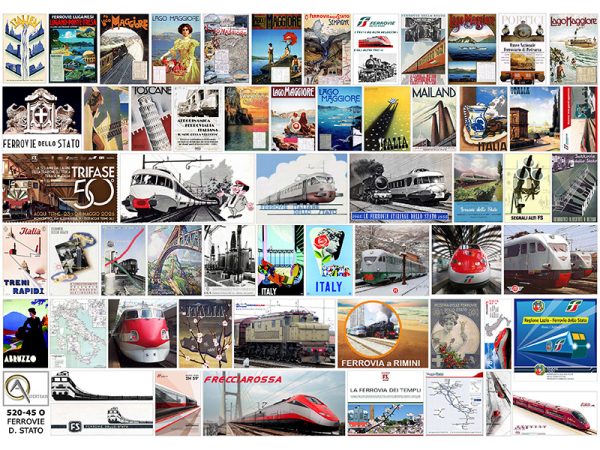AFFICHES FERROVIE DELLO STATO, échelle O, Italie