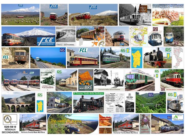 AFFICHES RÉSEAUX MÉTRIQUES ITALIENS, échelle O, Italie