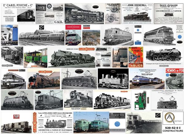 AFFICHES CONSTRUCTEURS MATERIEL FERROVIAIRE FRANÇAIS I, échelle O, France