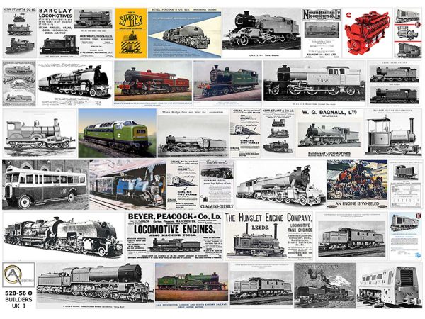 AFFICHES CONSTRUCTEURS DE MATERIEL FERROVIAIRE ANGLAIS I, échelle O, Grande-Bretagne