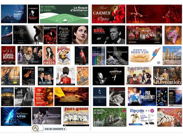 AFFICHES CONCERTS II, échelle O, France