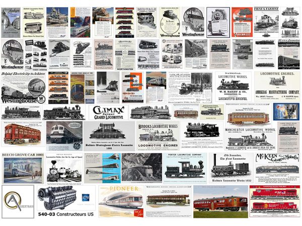 AFFICHES CONSTRUCTEURS US, échelle O, États-Unis