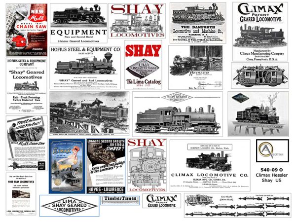 AFFICHES GEARED STEAMERS, échelle O, États-Unis