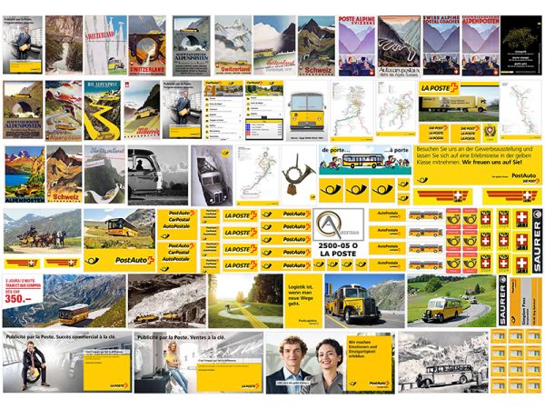 AFFICHES LA POSTE O, échelle O, Suisse