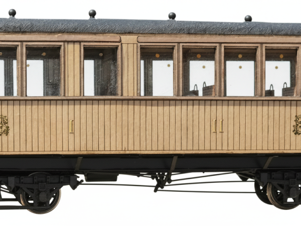 VOITURE CP MIXTE MONTÉE TECK, échelle Om, France