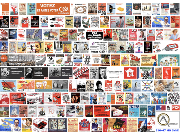 AFFICHES SYNDICATS FRANÇAIS, échelle HO, France