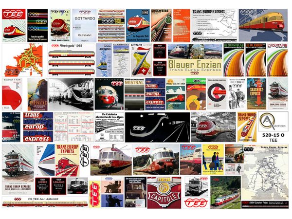 AFFICHES RÉSEAUX TRANS EUROP EXPRESS, échelle O, France