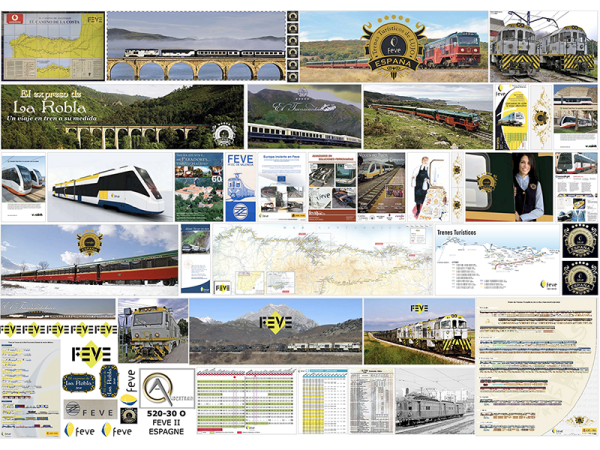 AFFICHES RÉSEAU MÉTRIQUE FEVE 2, échelle O, Espagne
