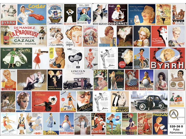 AFFICHES BELLES de PUBS, échelle O, France