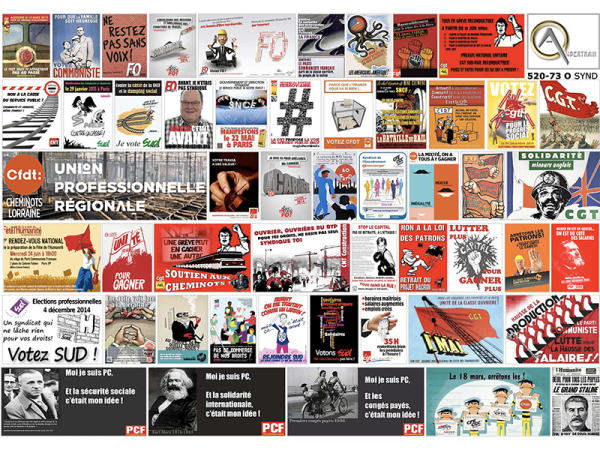 AFFICHES SYNDICATS 2, échelle O, France
